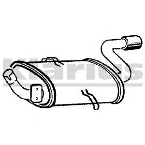 Глушитель выхлопных газов конечный KLARIUS 210915