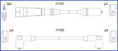 Комплект проводов зажигания HITACHI 134705