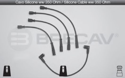 Комплект проводов зажигания BRECAV 03504
