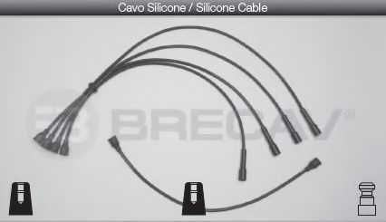 Комплект проводов зажигания BRECAV 06426
