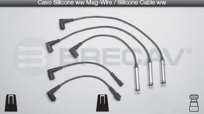 Комплект проводов зажигания BRECAV 09544