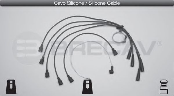 Комплект проводов зажигания BRECAV 01400