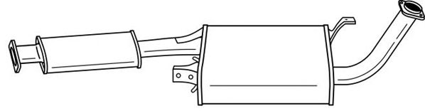 Глушитель выхлопных газов конечный SIGAM 38628