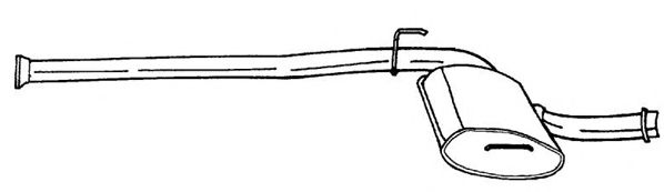 Средний глушитель выхлопных газов WALKER 18081