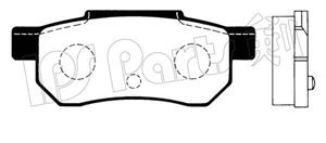 Комплект тормозных колодок, дисковый тормоз IPS Parts IBR-1402