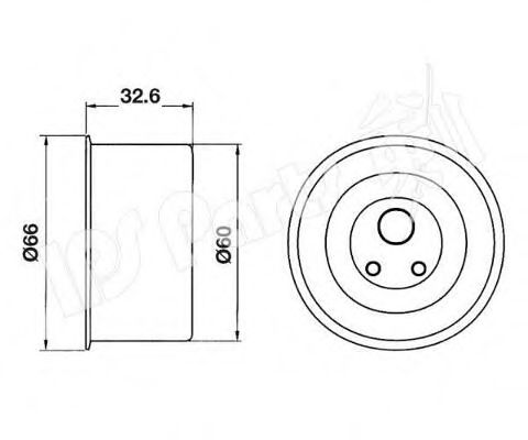 Устройство для натяжения ремня, ремень ГРМ IPS Parts ITB-6507
