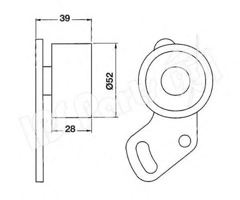 Устройство для натяжения ремня, ремень ГРМ IPS Parts ITB-6706