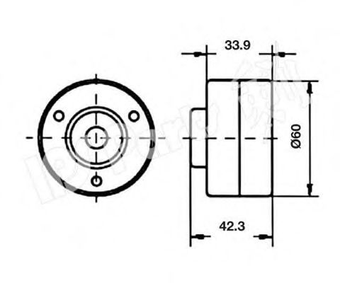 Устройство для натяжения ремня, ремень ГРМ IPS Parts ITB-6818