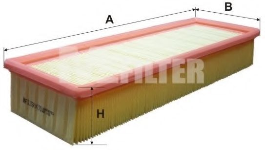 Воздушный фильтр MFILTER K 170