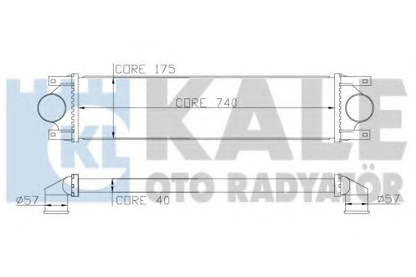 Интеркулер KALE OTO RADYATÖR 345100