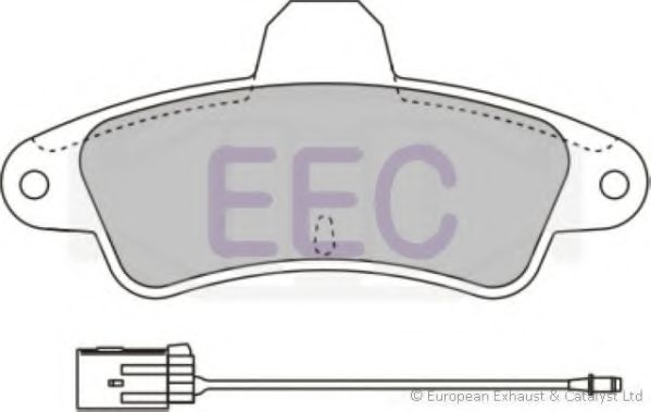 Комплект тормозных колодок, дисковый тормоз EEC BRP0807
