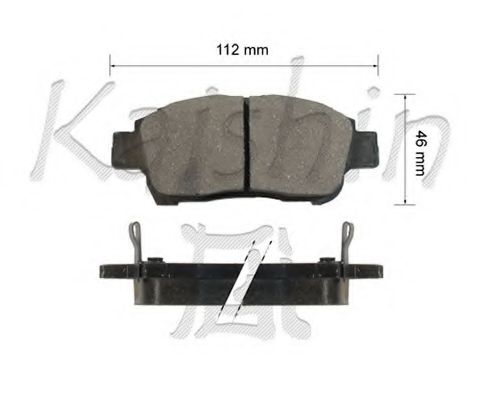 Комплект тормозных колодок, дисковый тормоз KAISHIN FK2174