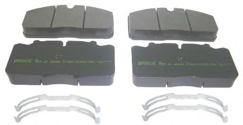 Комплект тормозных колодок, дисковый тормоз AIR FREN 21.29088