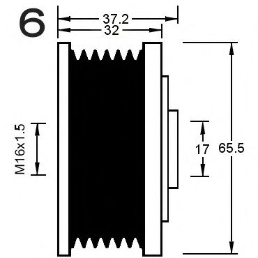 Механизм свободного хода генератора AD KÜHNER 885028