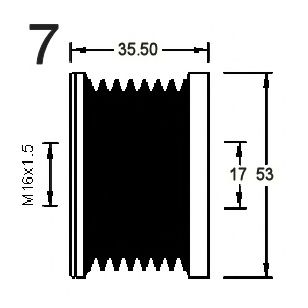 Механизм свободного хода генератора CEVAM 14160