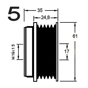Механизм свободного хода генератора RPK 0380879