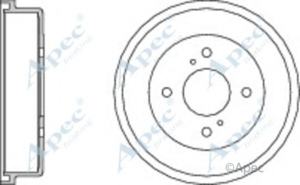 Тормозной барабан APEC braking DRM9528