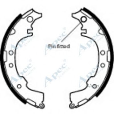 Тормозные колодки APEC braking SHU566