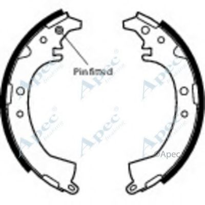 Тормозные колодки APEC braking SHU604