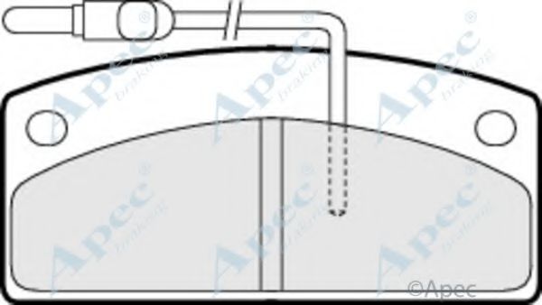 Комплект тормозных колодок, дисковый тормоз APEC braking PAD1430
