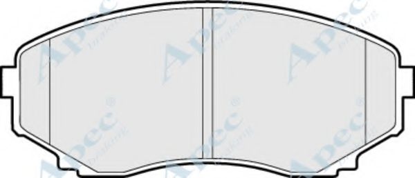 Комплект тормозных колодок, дисковый тормоз APEC braking PAD1509