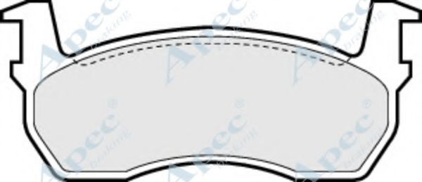 Комплект тормозных колодок, дисковый тормоз APEC braking PAD425
