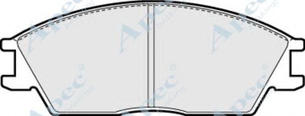 Комплект тормозных колодок, дисковый тормоз APEC braking PAD506