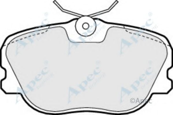 Комплект тормозных колодок, дисковый тормоз APEC braking PAD652