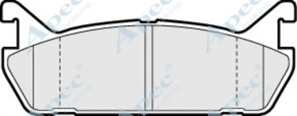Комплект тормозных колодок, дисковый тормоз APEC braking PAD683