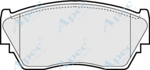 Комплект тормозных колодок, дисковый тормоз APEC braking PAD782