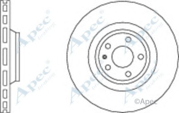 Тормозной диск APEC braking DSK2244