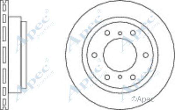 Тормозной диск APEC braking DSK2255