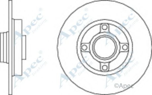 Тормозной диск APEC braking DSK2288