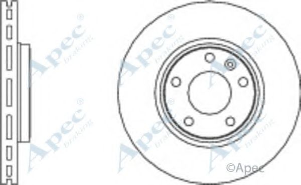 Тормозной диск APEC braking DSK2215