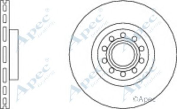 Тормозной диск APEC braking DSK2017