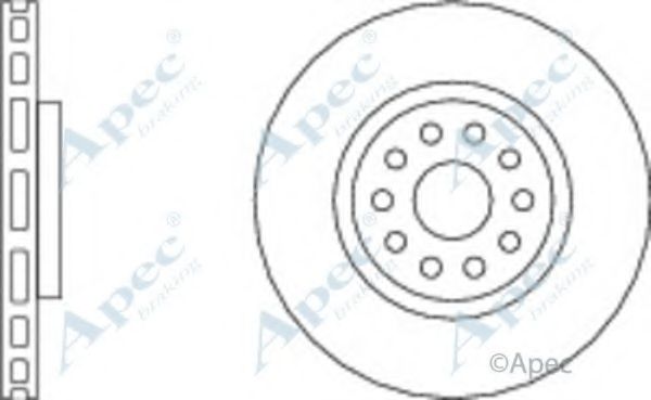 Тормозной диск APEC braking DSK2018