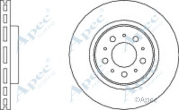Тормозной диск APEC braking DSK2050