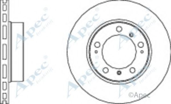 Тормозной диск APEC braking DSK2090