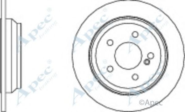 Тормозной диск APEC braking DSK2135