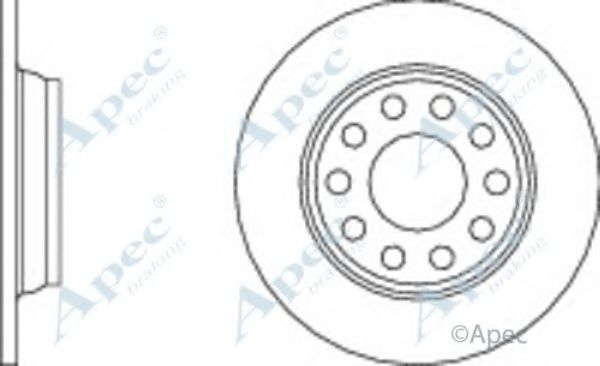 Тормозной диск APEC braking DSK2164