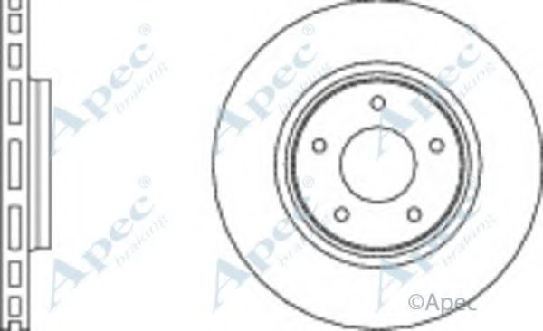 Тормозной диск APEC braking DSK2170