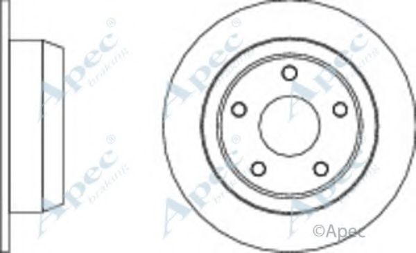 Тормозной диск APEC braking DSK2180