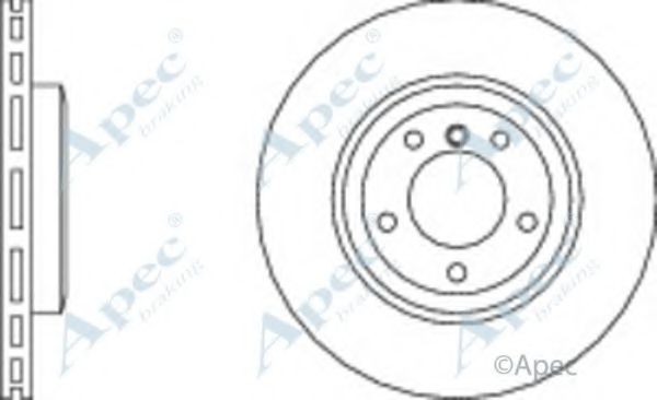 Тормозной диск APEC braking DSK2181