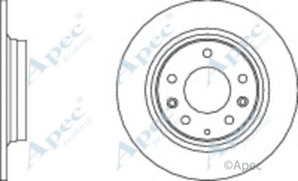 Тормозной диск APEC braking DSK2197