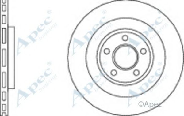 Тормозной диск APEC braking DSK2605