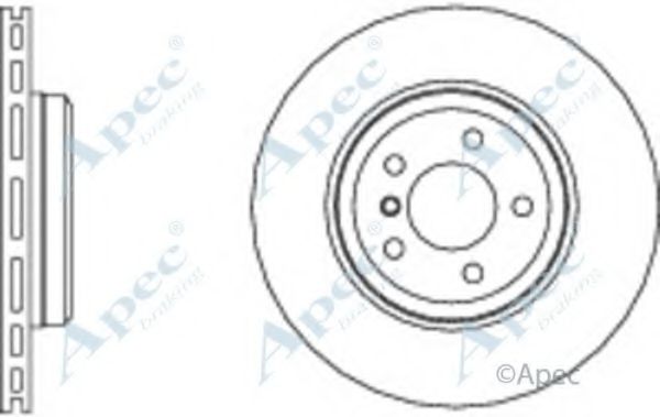 Тормозной диск APEC braking DSK2607