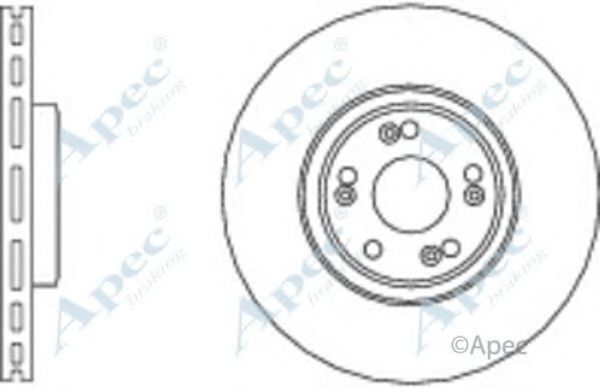 Тормозной диск APEC braking DSK2614