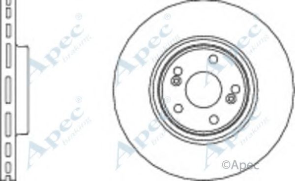 Тормозной диск APEC braking DSK2615