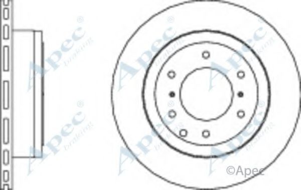 Тормозной диск APEC braking DSK2669
