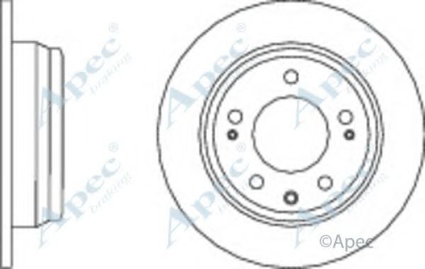 Тормозной диск APEC braking DSK2672